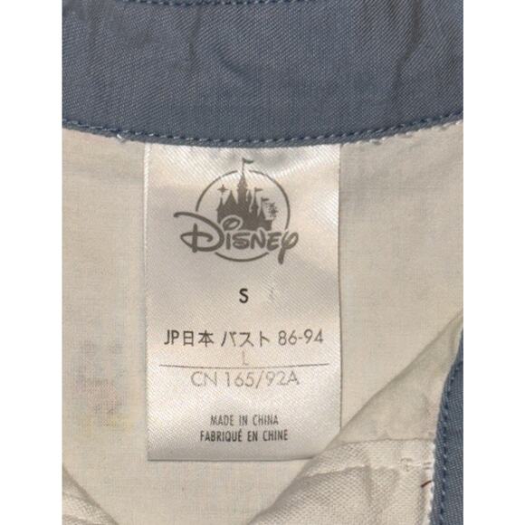 Disney button down cactus Dress Women Small White Camera Ice Cream Mickey Mouse - Picture 4 of 10